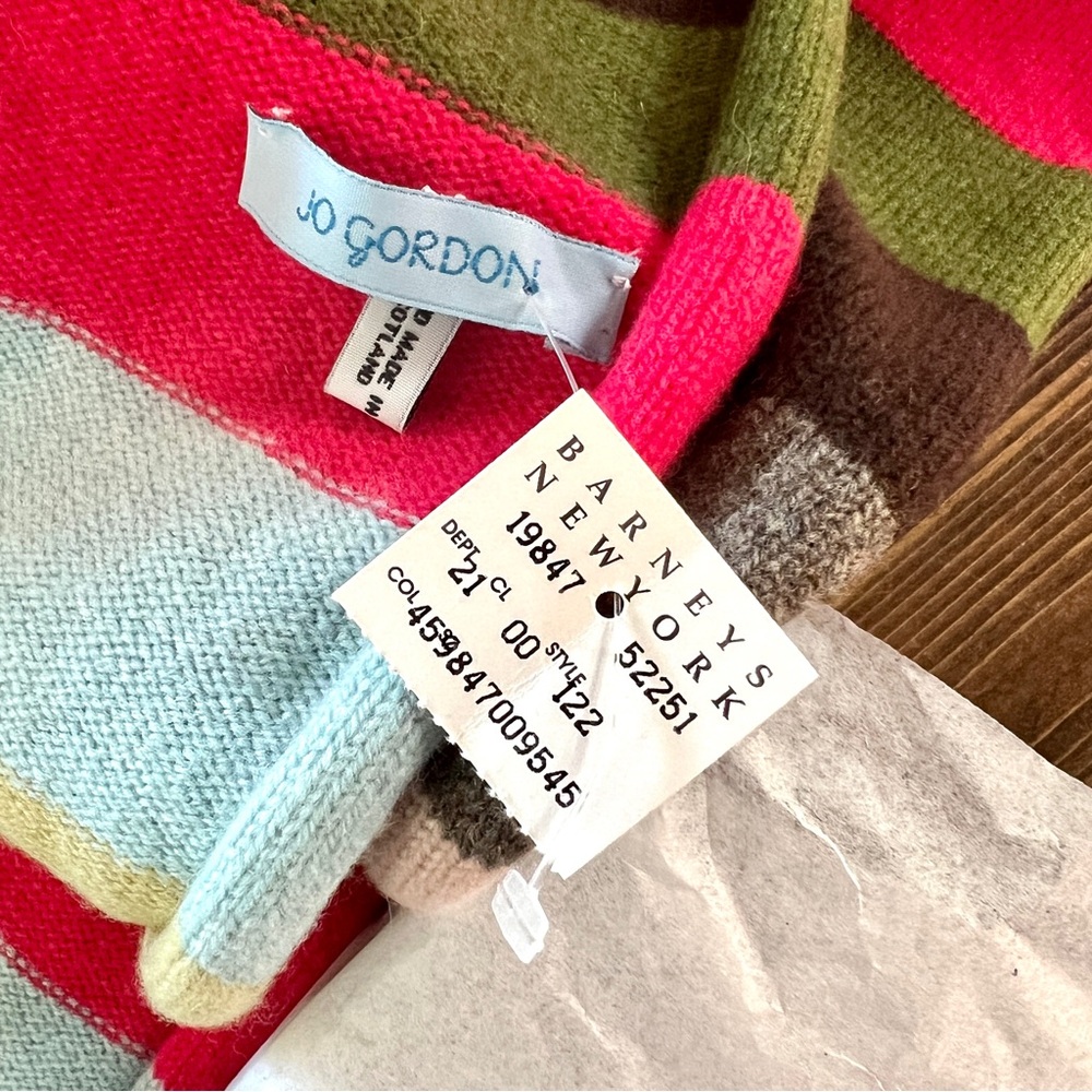 Vintage Jo Gordon Lambswool Knit Scarf